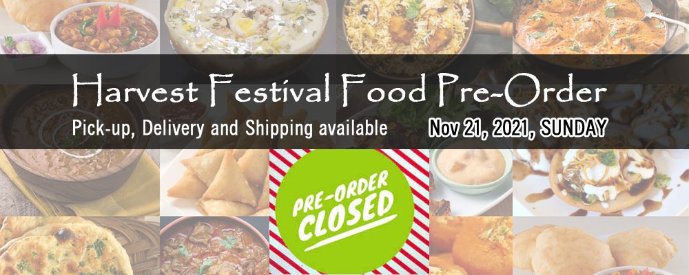 Thanksgiving and Harvest Festival Food Pre-Order