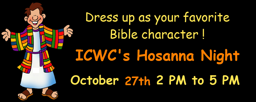 Hosanna Night 2018 - Bible costume party !