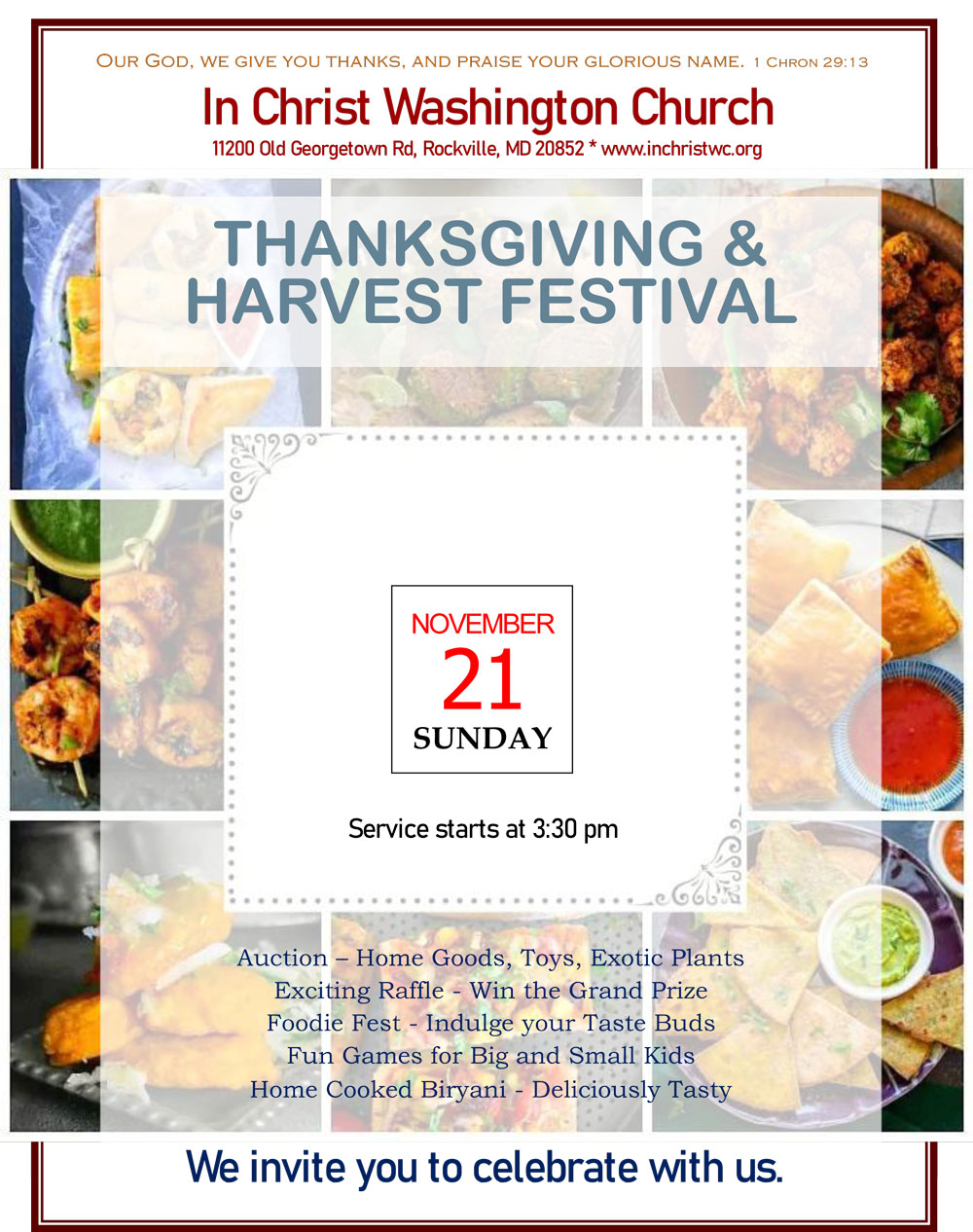 Thanksgiving and Harvest Festival