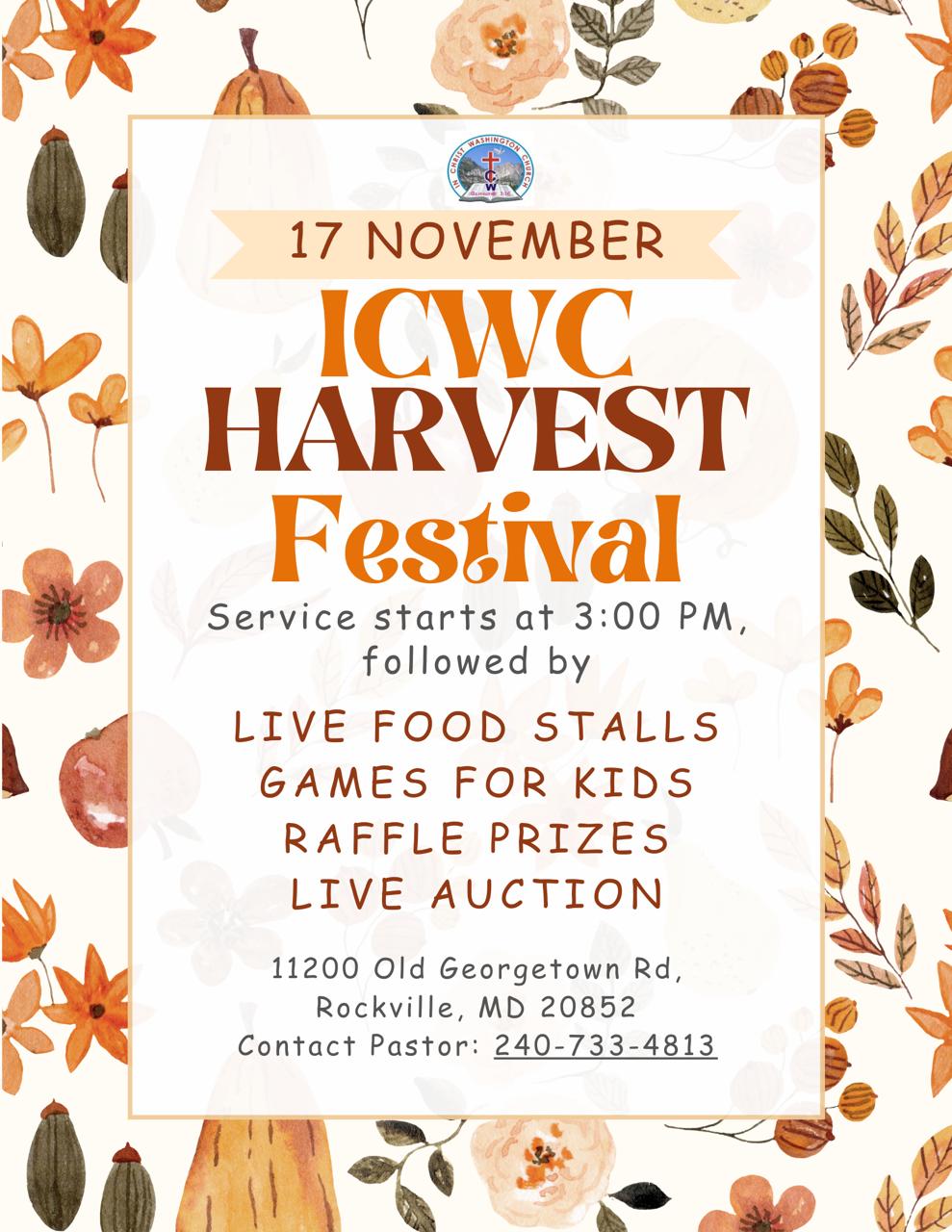Thanksgiving and Harvest Festival Flyer